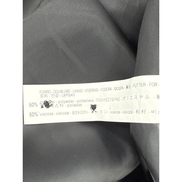 Zara Men Gray Wool Blend Mens Coat With Faux Fur Collar & Button Cuffs - Picture 11 of 12